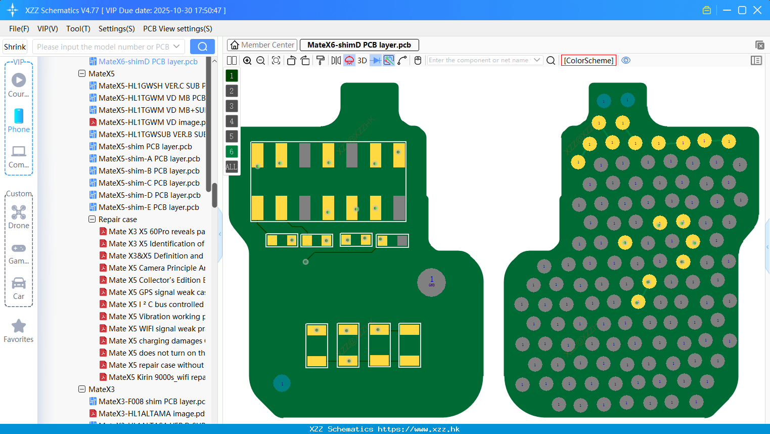 Huawei MateX6-shimD PCB Layer